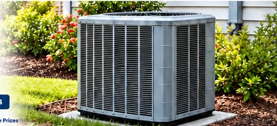 Outdoor HVAC condenser unit